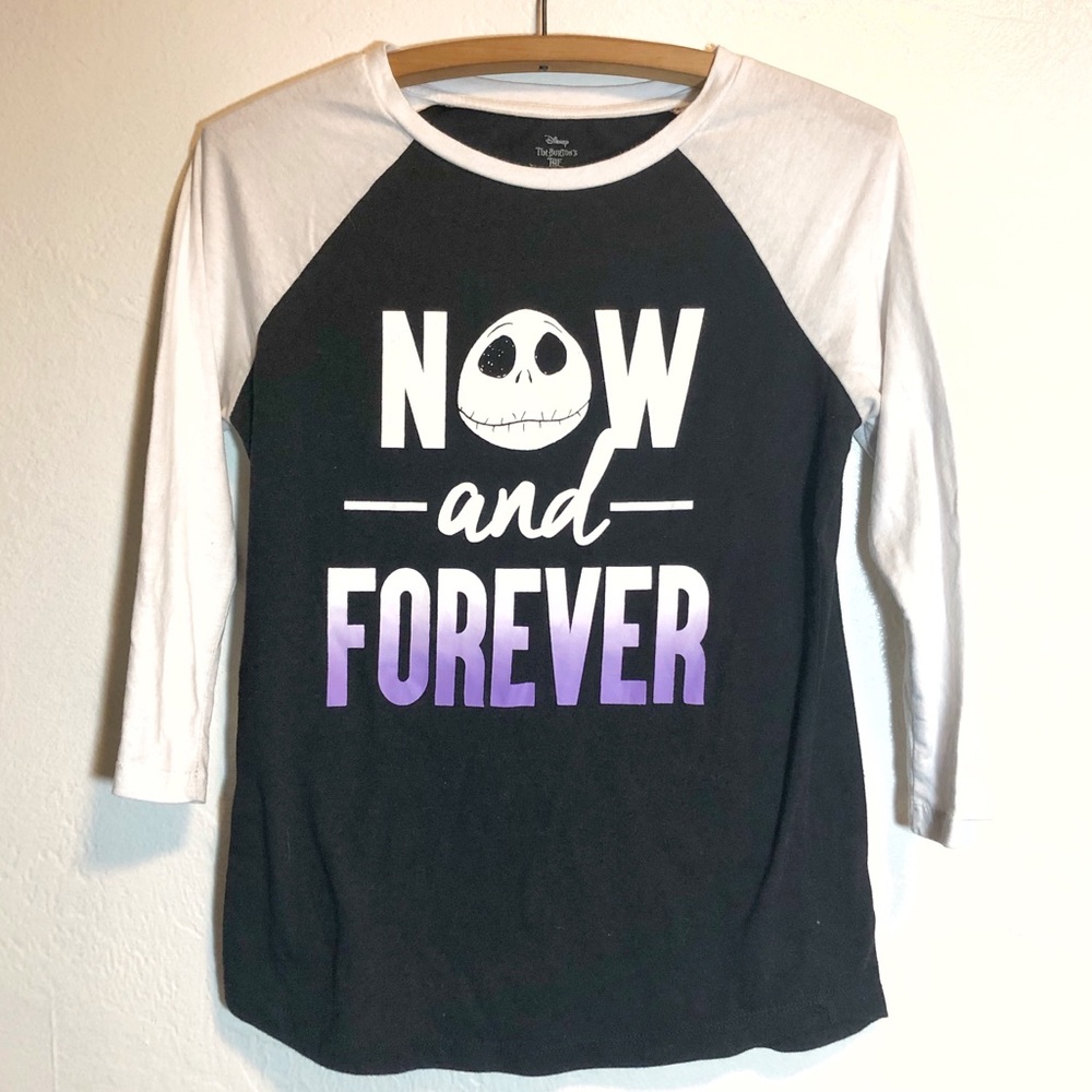 Disney Jack Skellington Baseball Tee Women’s Small